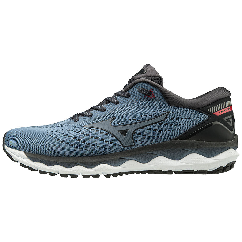 Mizuno Men's WAVE SKY 3 Running Shoes Grey/Pink (J1GC190235-KWO)